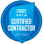 NECA Certified Contractor Logo 25-26 NECA Certified Electrical Contractor - Teoma Group