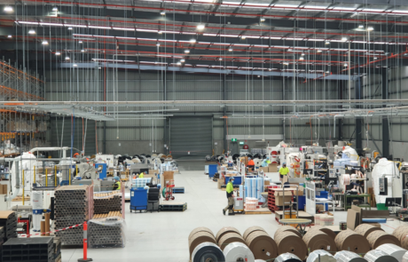 New Commercial Electrical Fit out at a factory in Dandenong by Teoma Group Commercial Electricians