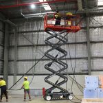 Industrial electricians in Melbourne working on a large scale recycling plant installation - Teoma Group